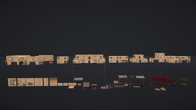 create weapons and props for a 3d game environment