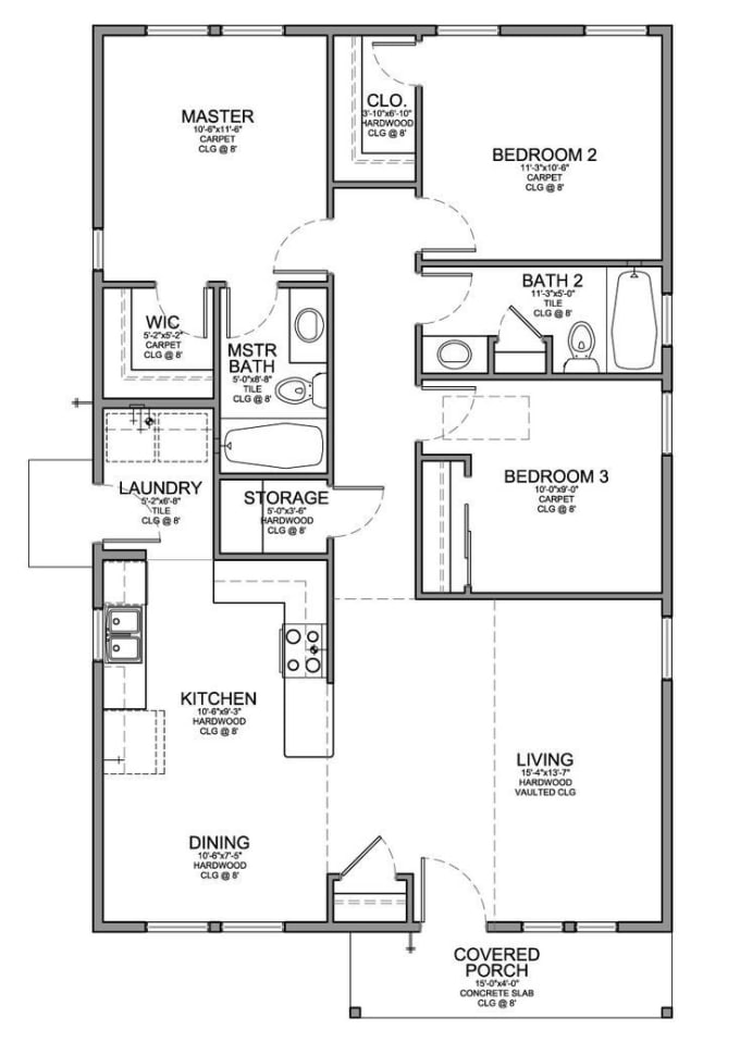 Redraw floor plan on your from pdf hand sketch image to