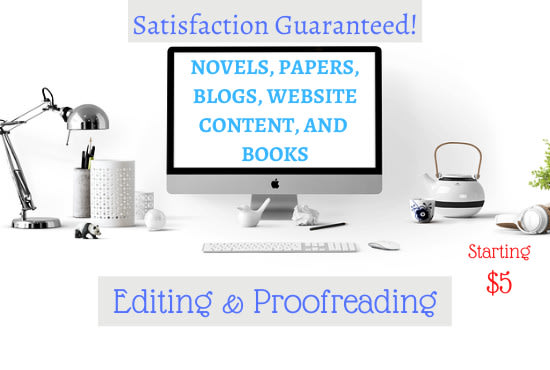 proofread and edit manuscripts, focusing on quality