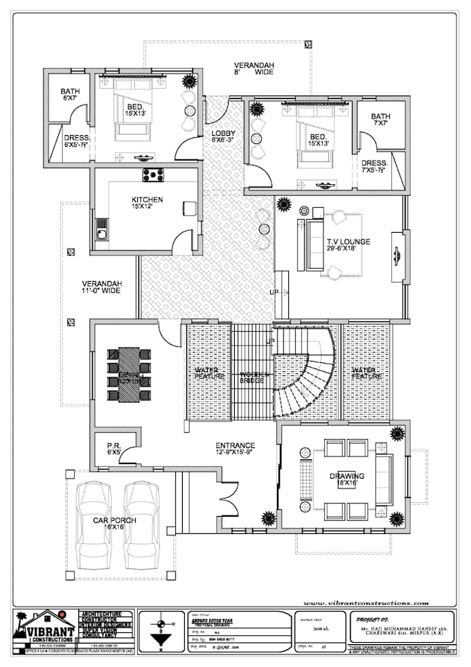 design your architectural drawing in auto cad
