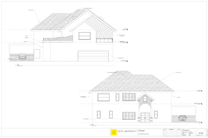 make architectural floor plan blueprints in dwg and PDF