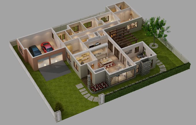 do your building 3d animation and 2d plan rendering