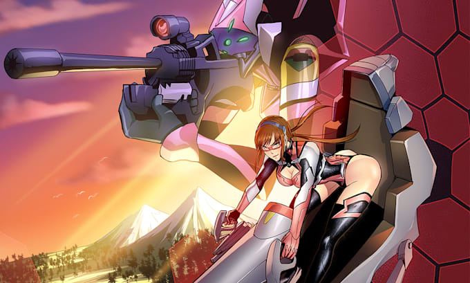 draw comic book and anime illustrations and covers for you