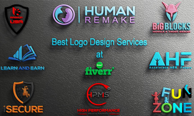 create unique and professional logo design for your  business
