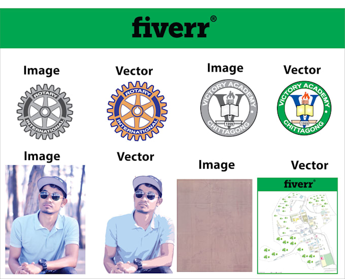 convert image to logo vector, vector tracing