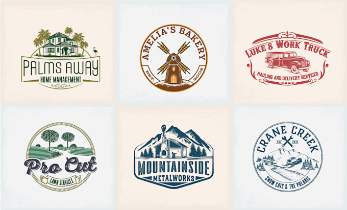 design a retro vintage logo