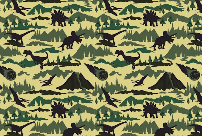design a camouflage pattern for fabric