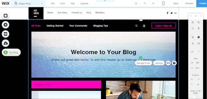 create wix website design or redesign wix website