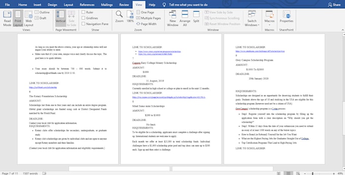 do exclusive research for school, college scholarship