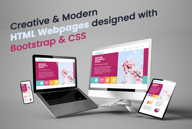 Design modern responsive website with html css bootstrap 5 by Skkasot ...