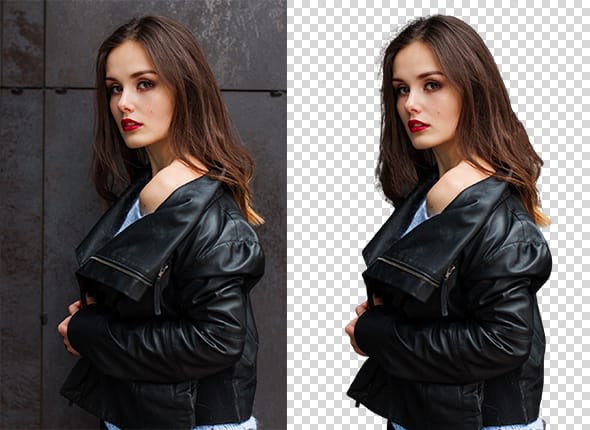 delete, erase, transparent background and cut out image