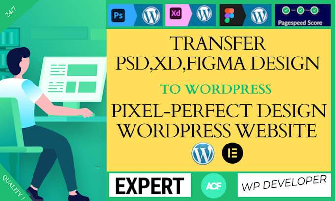 make a wordpress website or landing page with elementor pro