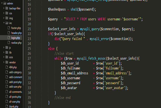 Develop website with database using php, mysql also fix bugs by ...