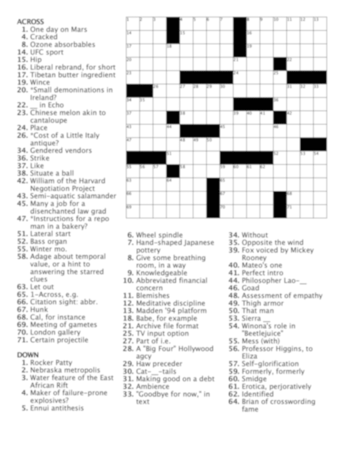 Construct an original crossword puzzle by Zcstone Fiverr
