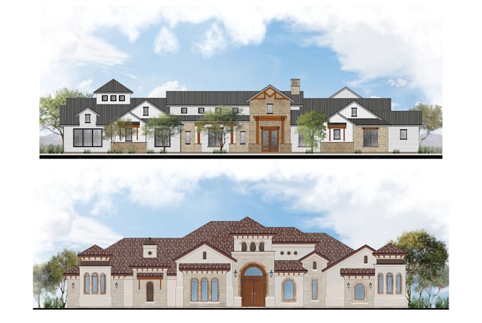create 2d plans, sections and elevations in color