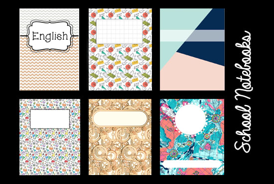 design custom notebooks cover for your school