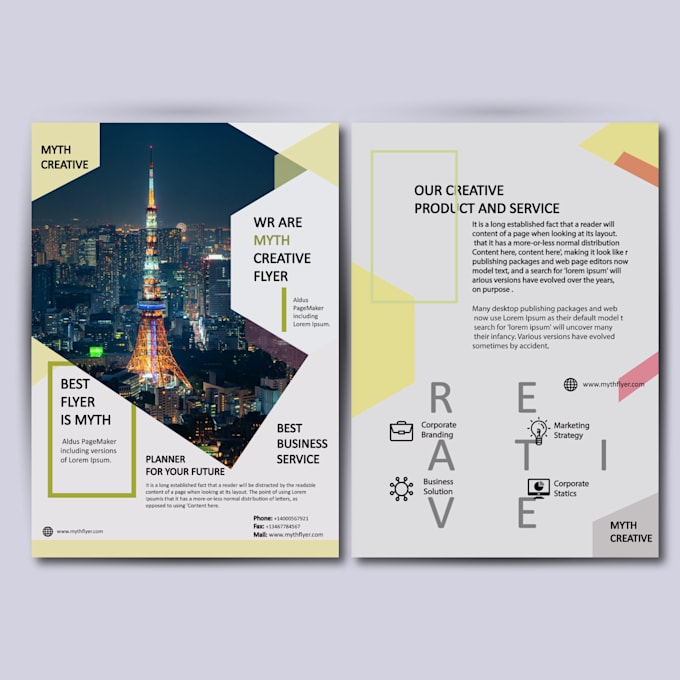design an awesome  flyer