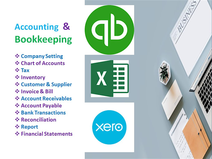 Do expert quickbooks bookkeeping, qbo clean up, and xero setup by ...