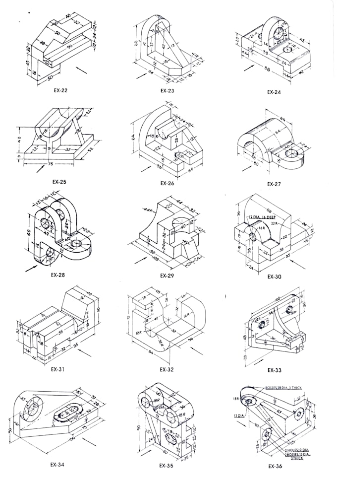 make 2d,3d, and isometric models designed using autocad