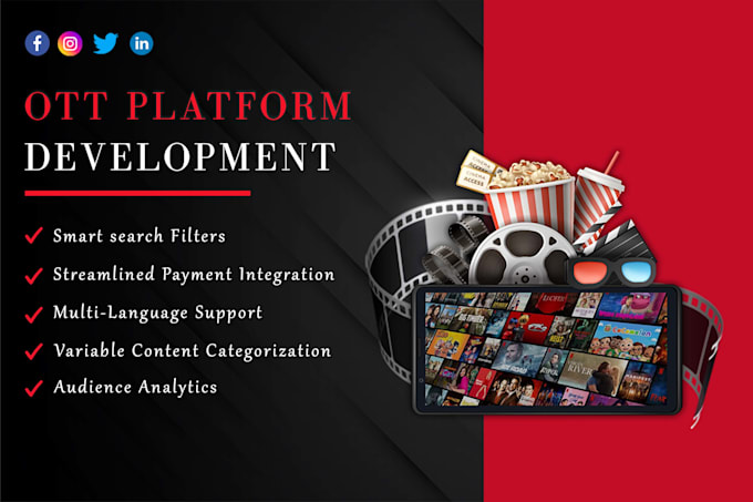 develop ott iptv streaming app for roku fire TV android TV