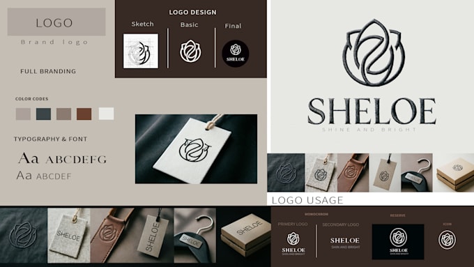 design a premium brand identity with logo and visual branding