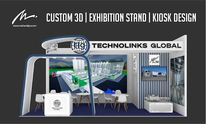 design 3d exhibition trade booth for events