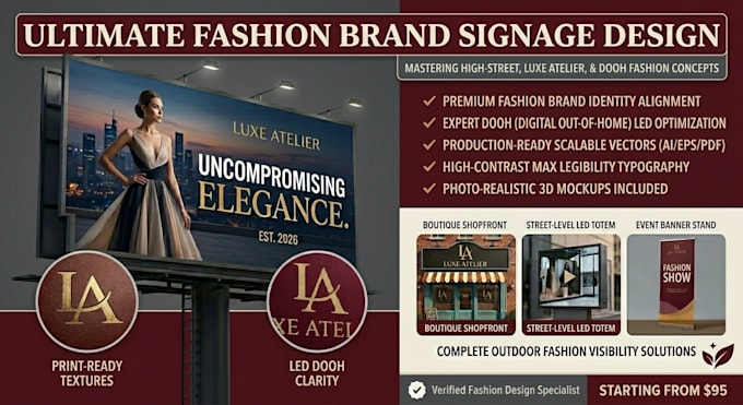 design professional billboard, signage, and outdoor banners
