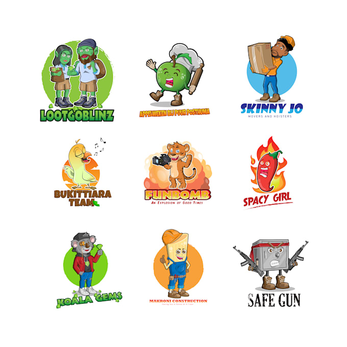 create cute and funny logo or mascot