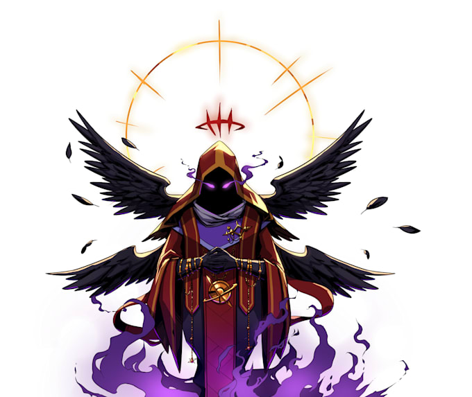 draw character design, concept art, or game asset