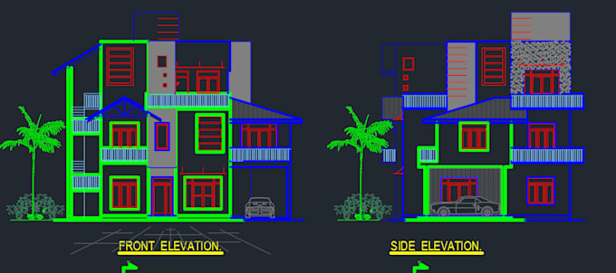 Design professional 2d architectural floor plans in autocad by Amil ...