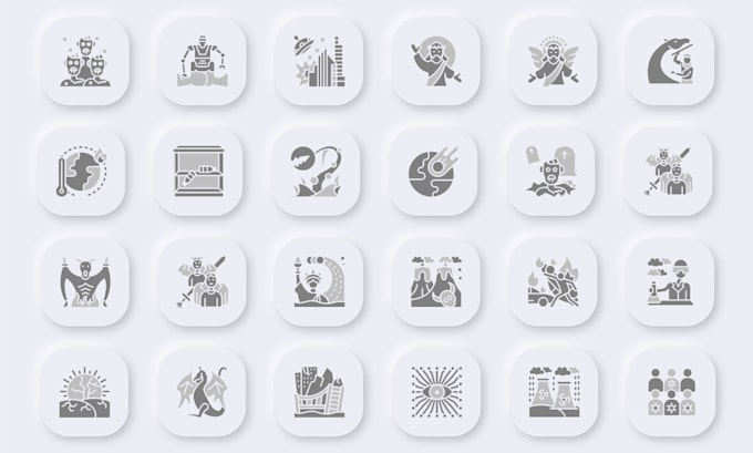 create unique set of icons and concepts related to your business