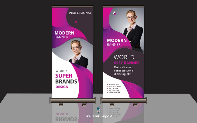 do professional roll up banner design