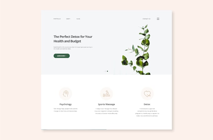 create a simple and clean wireframe website