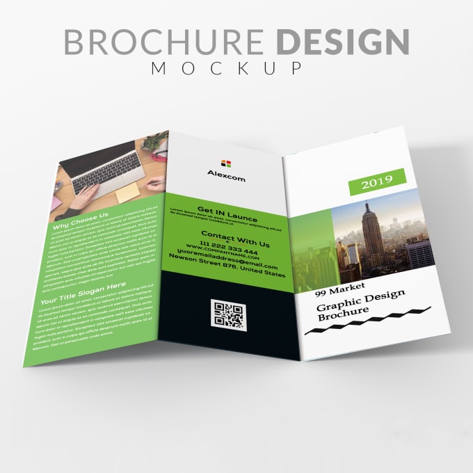 Do awesome and creative bifold, trifold, half fold brochure by Z_zihad