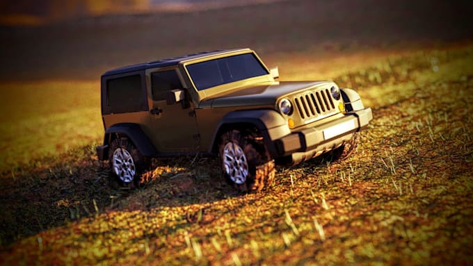 make you a 3d car modelling with blender