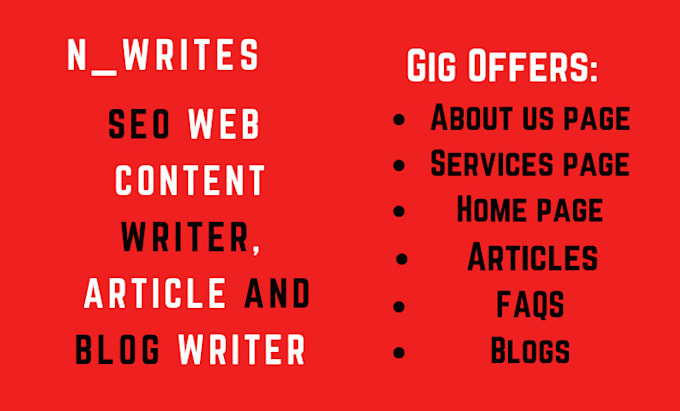 seo web content writer, article and blog writer