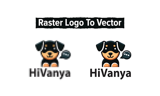 do vector tracing, vectorize images, and convert logo to vector