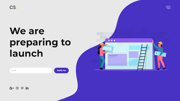 design creative landing page or website UI