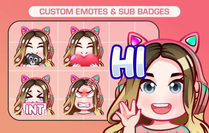 create custom twitch emotes, sub badges