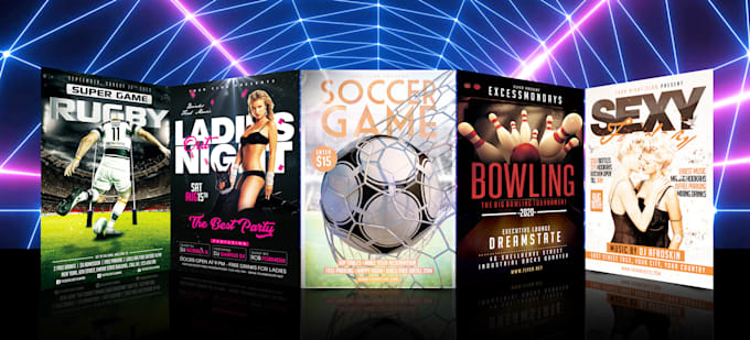 do event, party, club, dj, sports, church, food flyer or poster