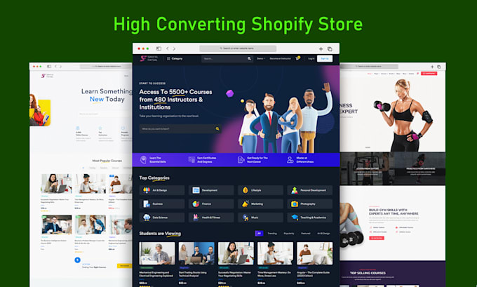 design, redesign, revamp shopify store or build shopify ecommerce website