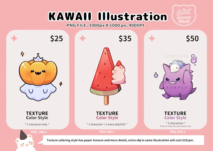 draw kawaii illustration for you uwu