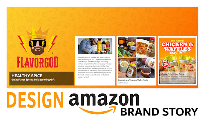 amazon brand story design and an ebc design
