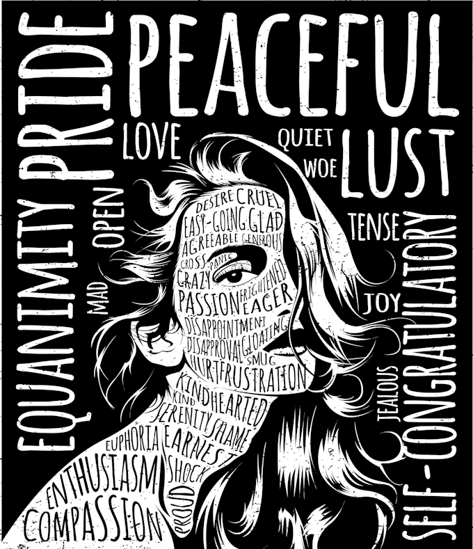 create a portrait typography poster