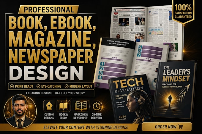design professional book layout formatting for print ebook workbook in indesign