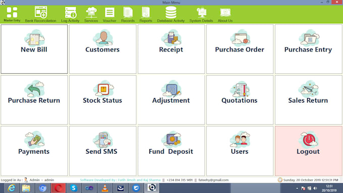 develop inventory software with accounting feature and reports