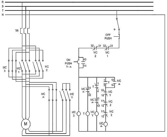 Design a motor control circuit by Powerworld Circuit Diagram