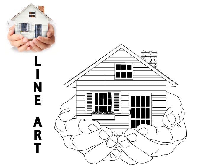 draw a detail vector line art illustrations