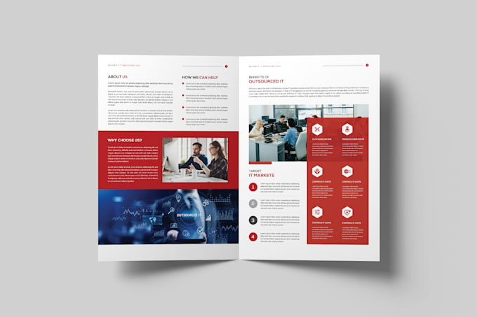 design professional technology, threat, cybersecurity brochure, security flyer