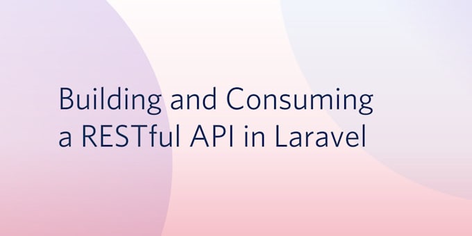 develop web application API in laravel